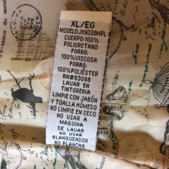 Cavalini Moto Jacket Size XL - Picture 10 of 11